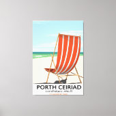 Porth Ceiriad Wales Beach Canvas Afdruk (Voorkant)