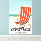 Porth Ceiriad Wales Beach Canvas Afdruk (Insitu (Houten vloer))