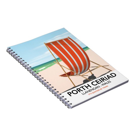 Porth Ceiriad Wales Beach Notitieboek (Rechterzijde)