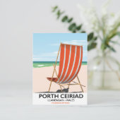 Porth Ceiriad Wales Strand Briefkaart (Staand voorkant)