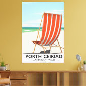 Porth Ceiriad Wales Strand Canvas Afdruk (Insitu (Woonkamer))