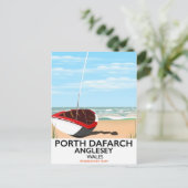 Porth Dafarch, Anglesey vintage reisposter Briefkaart (Staand voorkant)