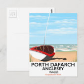 Porth Dafarch, Anglesey vintage reisposter Briefkaart (Voorkant / Achterkant)