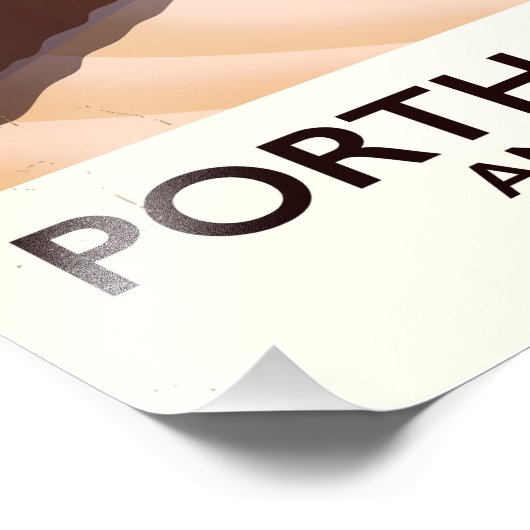 Porth Dafarch, Anglesey Welsh strand poster (Hoek)