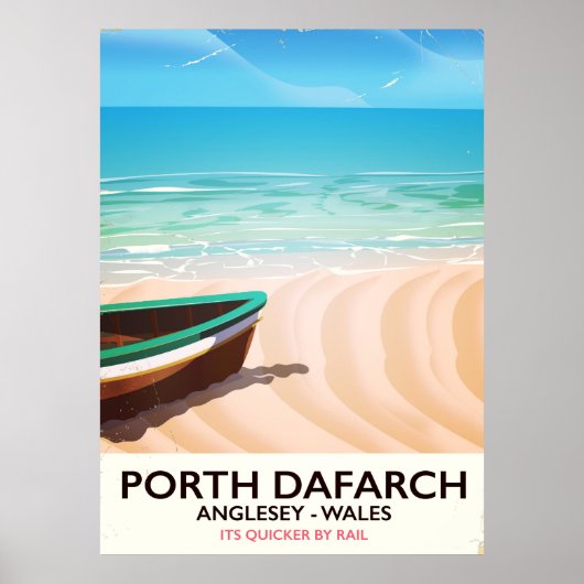 Porth Dafarch, Anglesey Welsh strand poster (Voorkant)