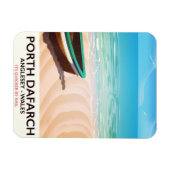 Porth Dafarch, Anglesey Welsh strand poster Magneet (Horizontaal)