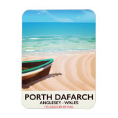 Porth Dafarch, Anglesey Welsh strand poster Magneet (Verticaal)