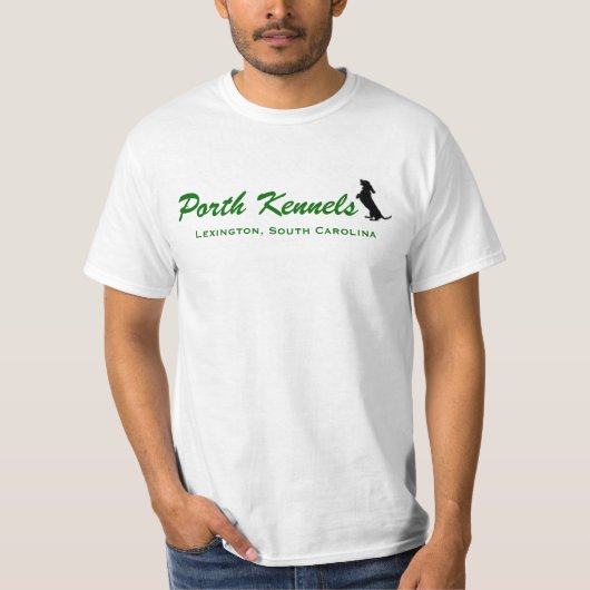 Porth Kennels, Lexington, South Carolina T-shirt (Voorkant)