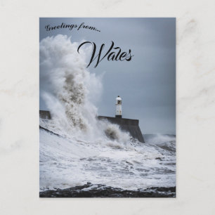 Porthcawl Lighthouse Bridgend County Borough Wales Briefkaart