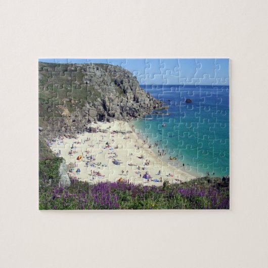 Porthchapel Beach Surfing Porthcurno Cornwall U.K. Legpuzzel (Horizontaal)