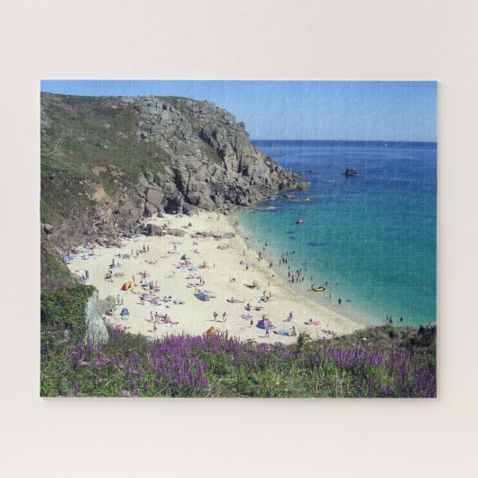 Porthchapel Beach Surfing Porthcurno Cornwall U.K. Legpuzzel (Horizontaal)