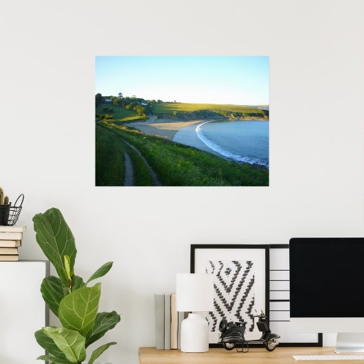 Porthcurnick Beach Poster (Thuiskantoor)
