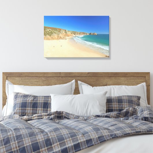 Porthcurno Canvas Afdruk (Insitu (Slaapkamer))