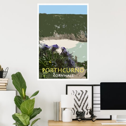PORTHCURNO, CORNWALL  Style Poster (Thuiskantoor)
