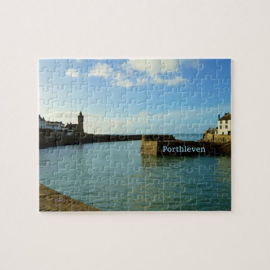 Porthleven Cornwall England Harbor Wall Legpuzzel (Horizontaal)