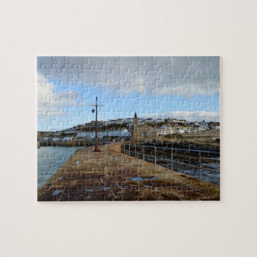Porthleven Cornwall England in Winter Legpuzzel (Horizontaal)