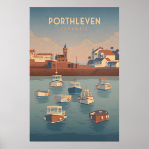 Porthleven Cornwall Reisposter Poster