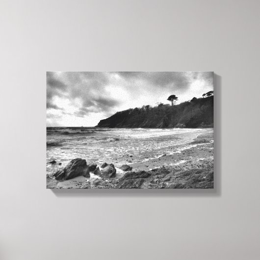 Porthluney Cove Canvas Afdruk (Voorkant)