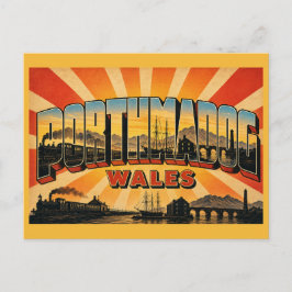 Porthmadog Haven & Ffestiniog Railway Wales Briefkaart
