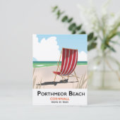 Porthmeor Beach strand reisposter (Staand voorkant)