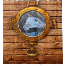 Porthole Cuttlefish Douchegordijn