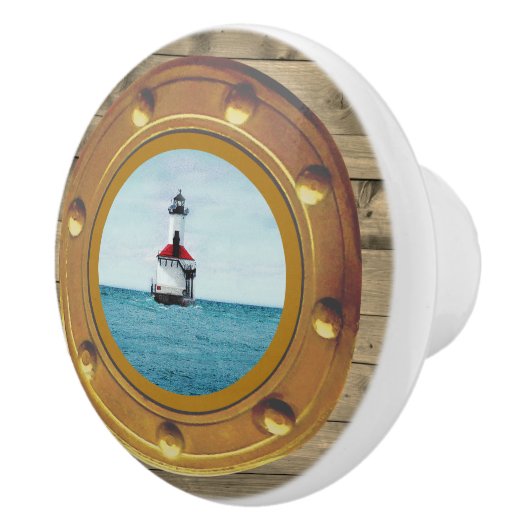 Porthole Lighthouse Ceramic Pull Keramische Knop (Rechts)
