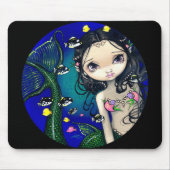 "Porthole Mermaid" Mousepad Muismat (Voorkant)