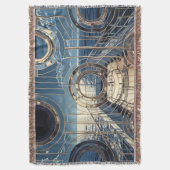 Porthole Nautical Ocean Liner Luxury Art Deco Deken (Voorkant Verticaal)