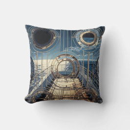 Porthole Nautical Ocean Liner Luxury Art Deco Kussen