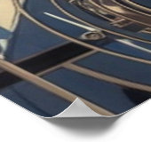 Porthole Nautical Ocean Liner Luxury Art Deco Poster (Hoek)