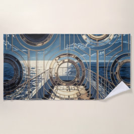 Porthole Nautical Ocean Liner Luxury Art Deco Strandlaken