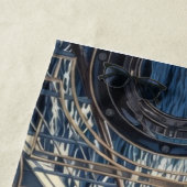 Porthole Nautical Ocean Liner Luxury Art Deco Strandlaken (In situ)