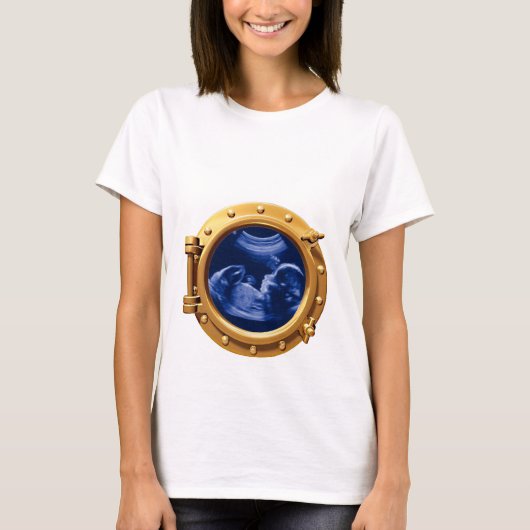 Porthole ongezonde zwangerschap Halloween Costume T-shirt (Voorkant)