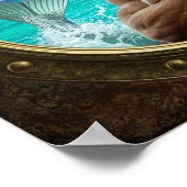 Porthole Poster Featuring Handsome Merman (Hoek)