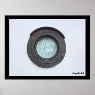 Porthole schip poster