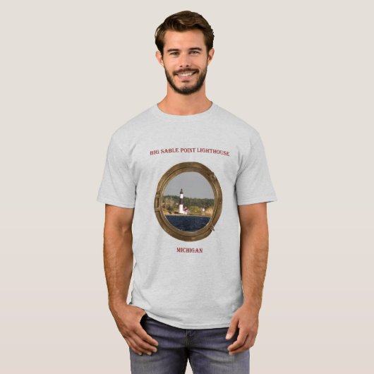 Porthole shirt van Big Sable Point Lighthouse (Voorkant volledig)