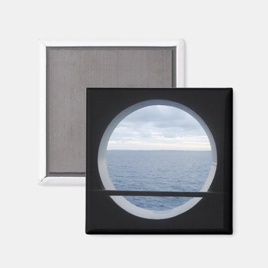 Porthole Uitzicht Magneet (Voorkant / Achterkant)