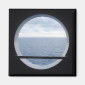 Porthole Uitzicht Magneet (Voorkant)