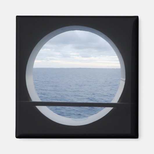 Porthole Uitzicht Magneet (Voorkant)