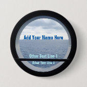 Porthole Uitzicht op maat Ronde Button 7,6 Cm (Voorkant)