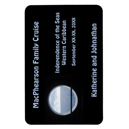 Porthole Uitzicht Stateroom Deurmarkering Magneet (Verticaal)