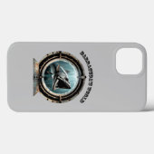 Porthole Uitzicht van een Barracuda Vis Onderwater Case-Mate iPhone Case (Achterkant (horizontaal))