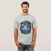 Porthole-Uitzicht van een SCUBA-duiker die een haa T-shirt (Voorkant volledig)