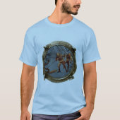 Porthole Uitzicht van Helmet Divers en een Eel T-shirt (Voorkant)