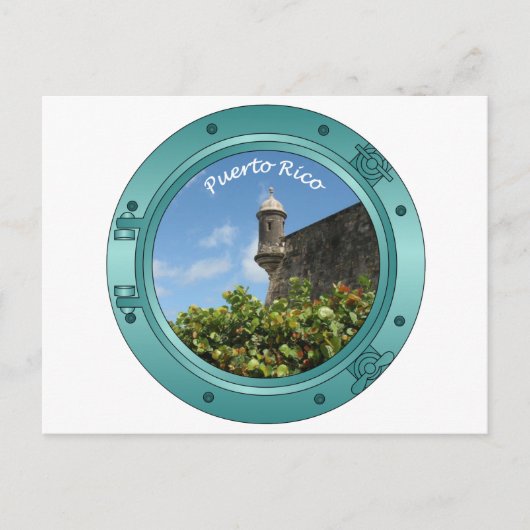 Porthole van Puerto Rico Briefkaart (Voorkant)