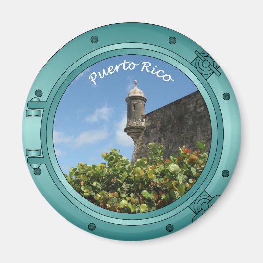 Porthole van Puerto Rico Magneet (Voorkant)