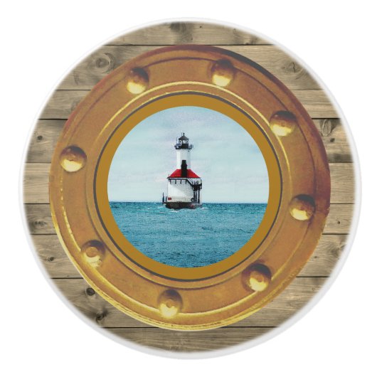 Porthole Vuurtoren Keramische Greep (Voorkant)