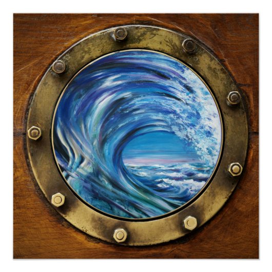 Porthole Wave Poster (Voorkant)