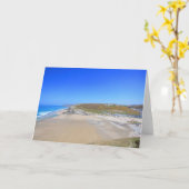 Porthtowan Greetings Kaart (Gele Bloem)