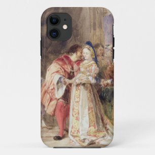 Portia en Bassanio, c.1826 (m/c, bruine inkt, carr Case-Mate iPhone Case